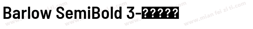 Barlow SemiBold 3字体转换